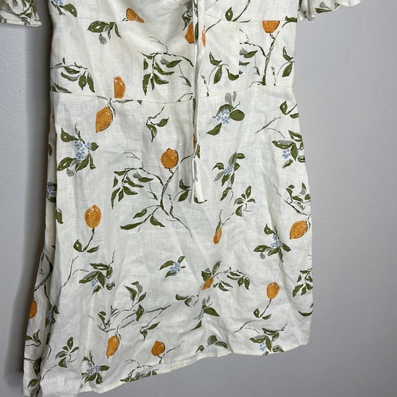 REFORMATION EASTON DRESS IN CITRON - Picture 7 of 14